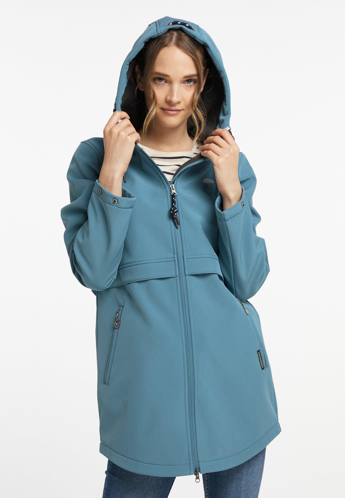 Schmuddelwedda Damen-Kurzmantel aus Softshell