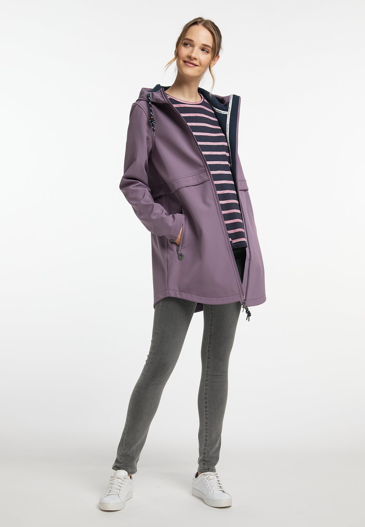 Schmuddelwedda Damen-Kurzmantel aus Softshell