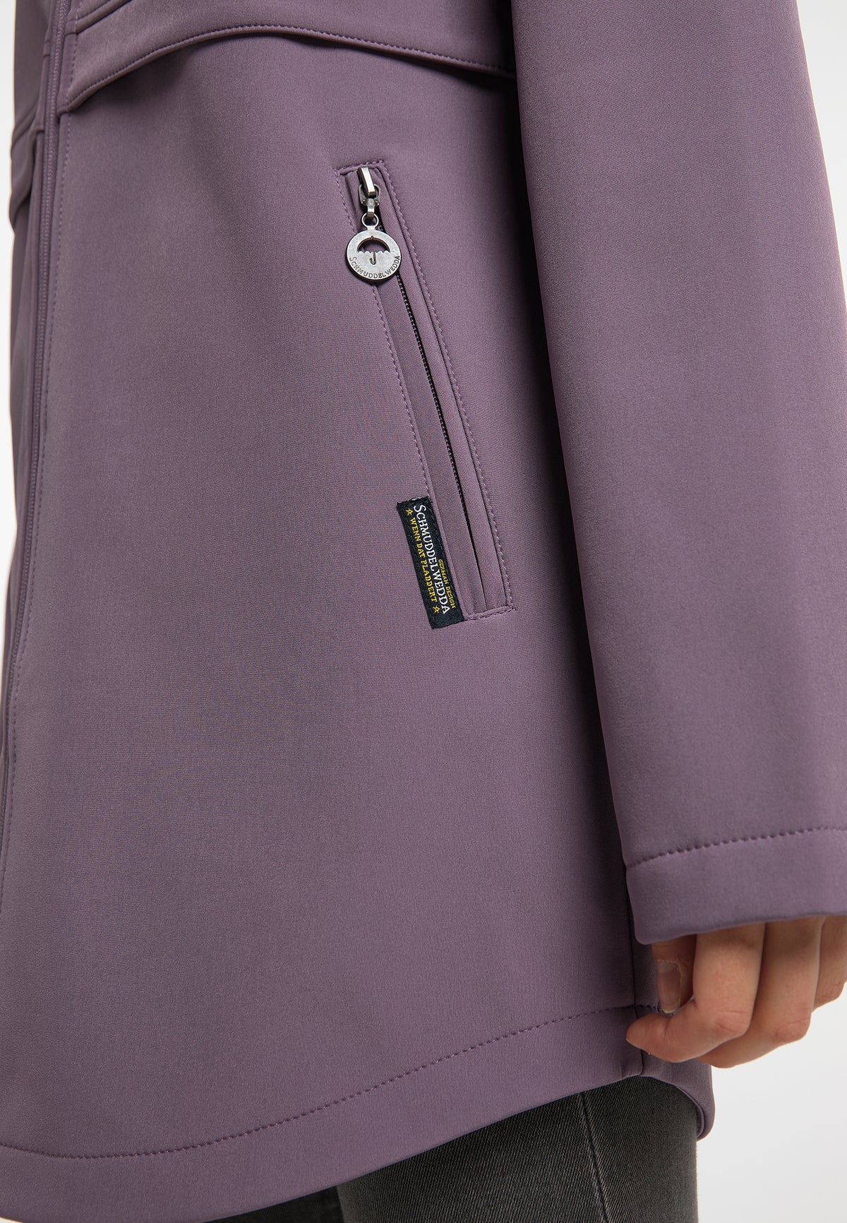 Schmuddelwedda Damen-Kurzmantel aus Softshell