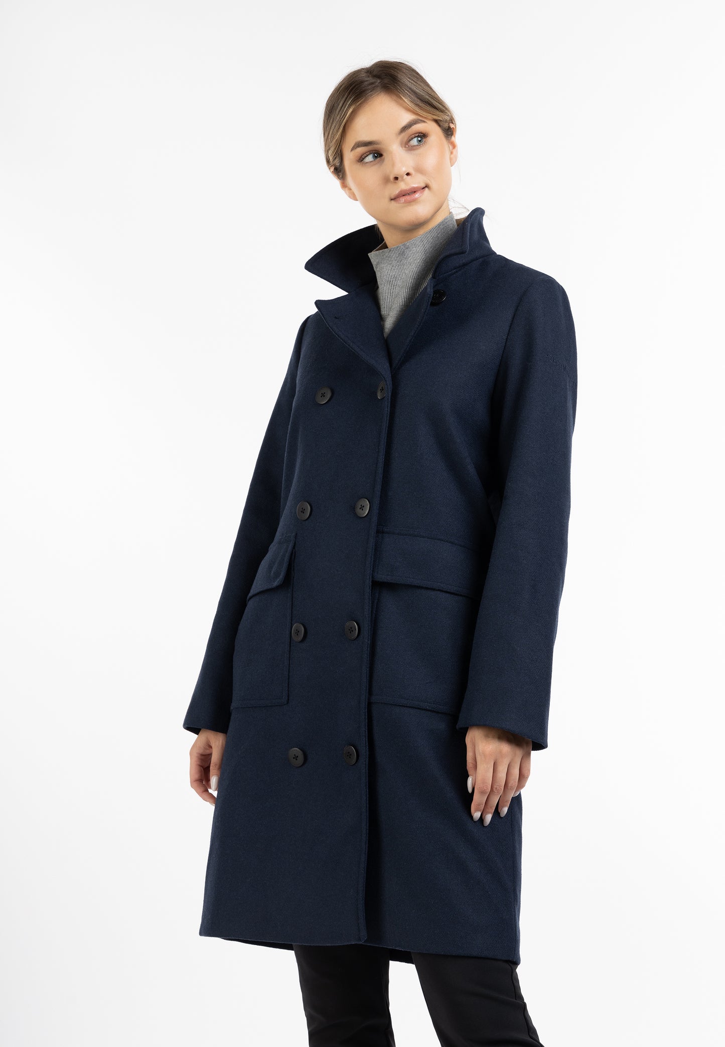 DreiMaster Klassik Women's Transitional Coat Made Of Wool Blend - Schmuddelwedda Shop
