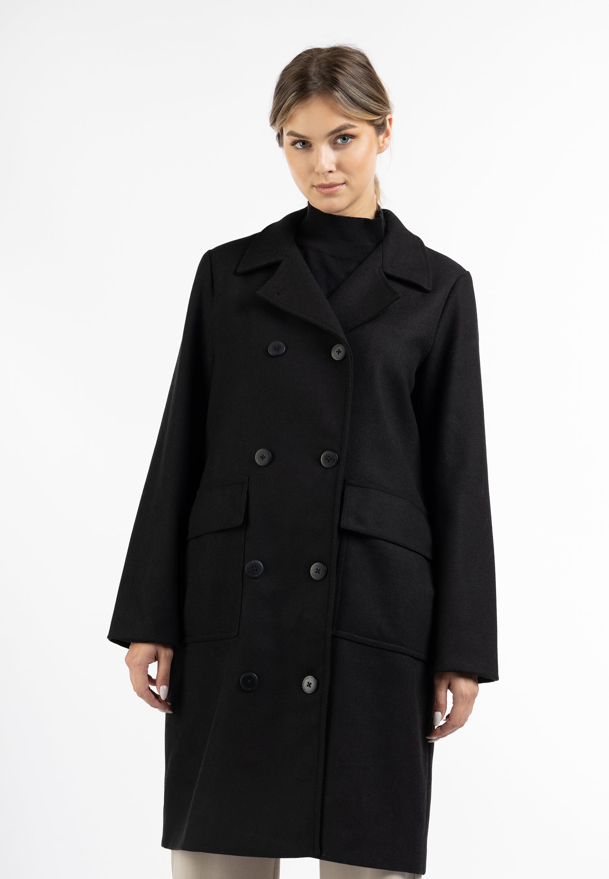 DreiMaster Klassik Women's Transitional Coat Made Of Wool Blend - Schmuddelwedda Shop