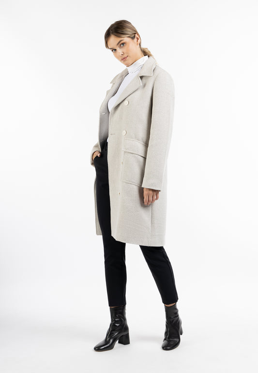 Dreimaster Klassik Women's Herringbone Transition Coat - Schmuddelwedda Shop