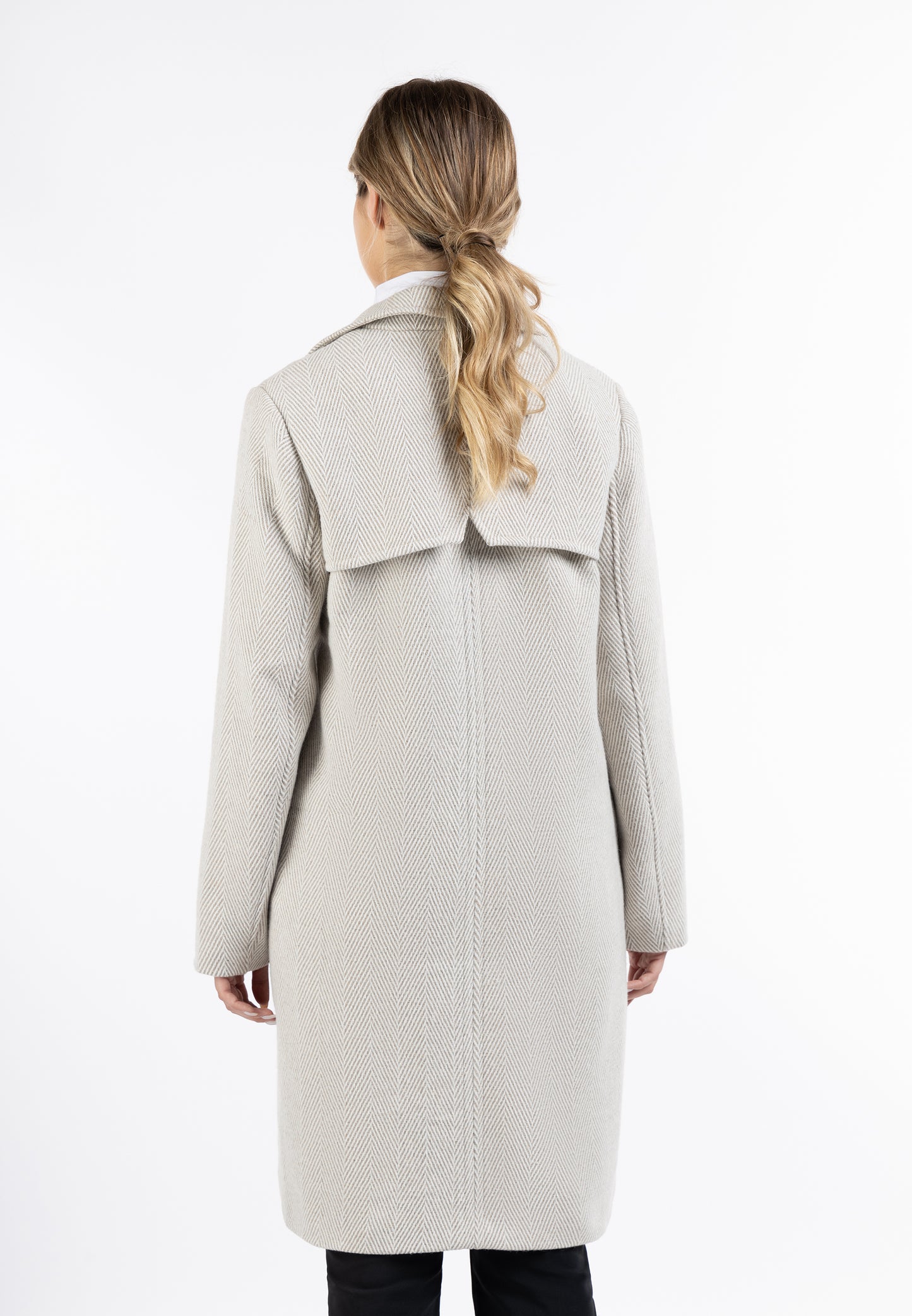 Dreimaster Klassik Women's Herringbone Transition Coat - Schmuddelwedda Shop