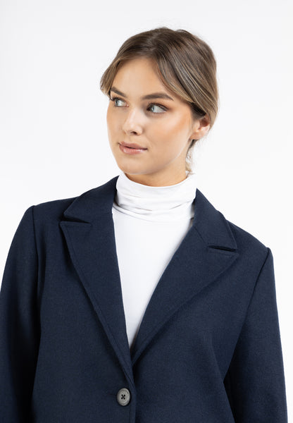 Langer Blazer aus Wollgemisch