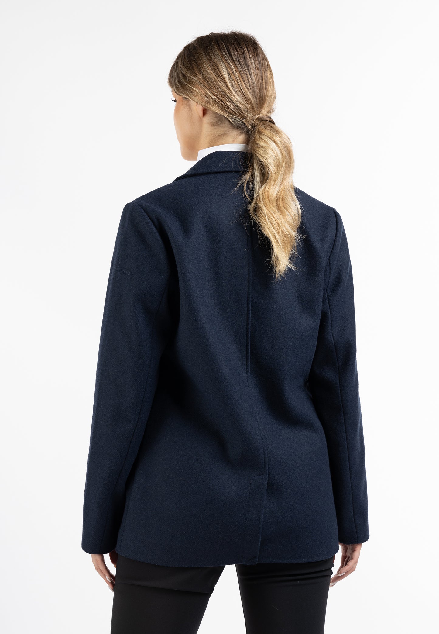 Langer Blazer aus Wollgemisch