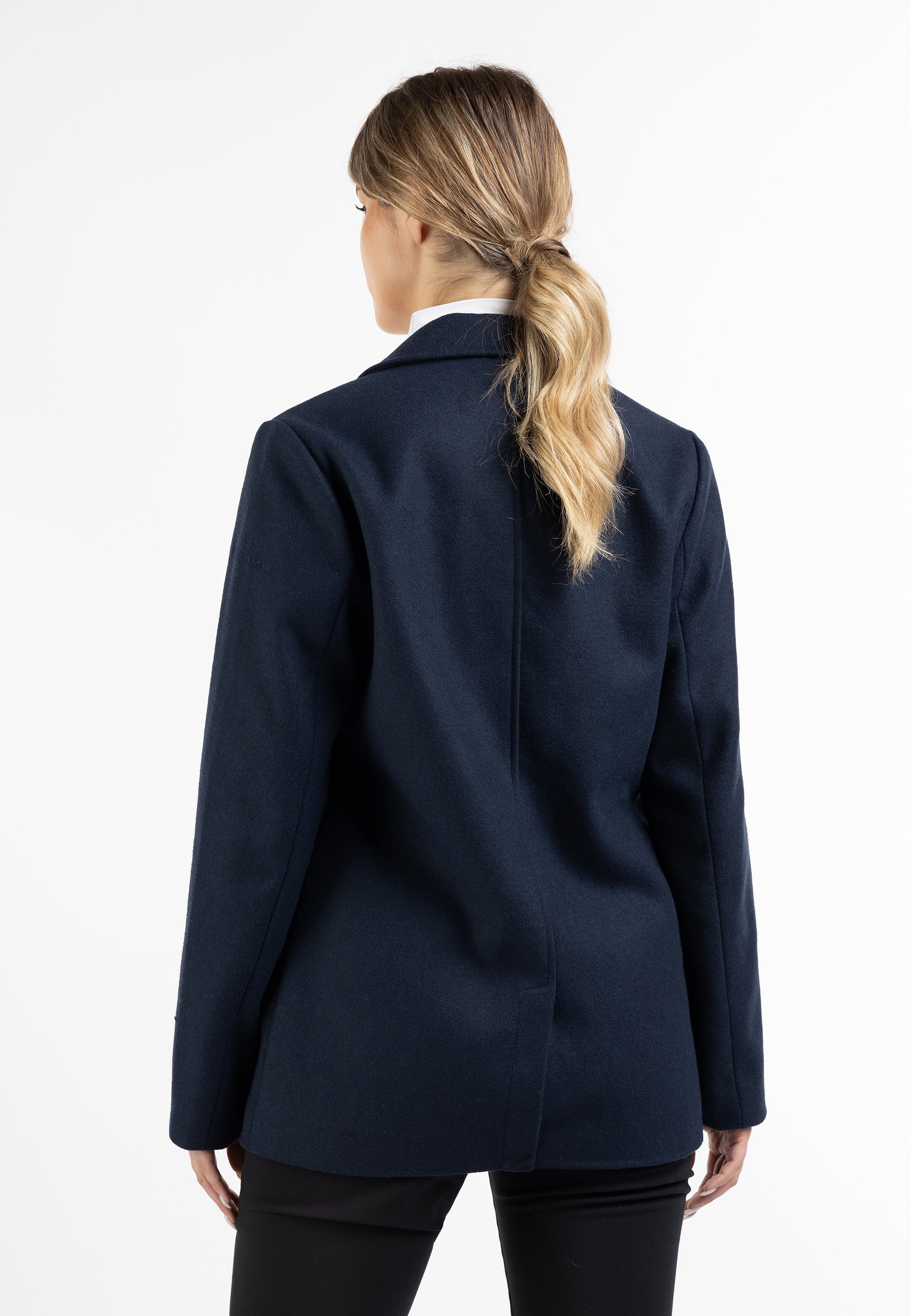 Langer Blazer aus Wollgemisch