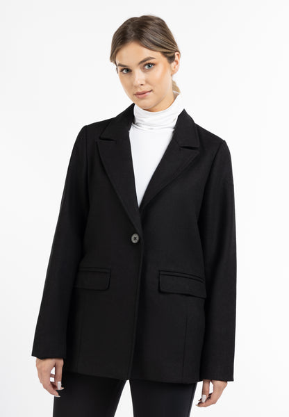 Langer Blazer aus Wollgemisch