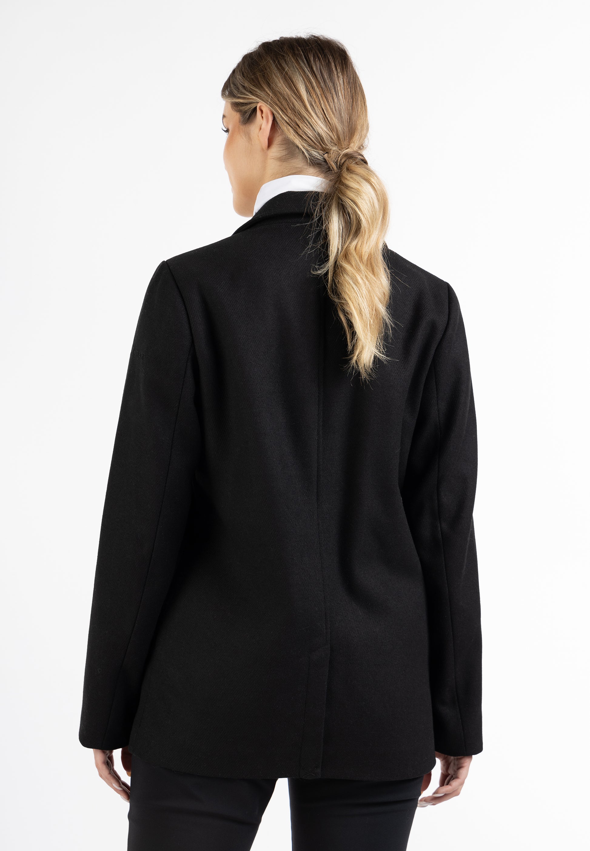 Langer Blazer aus Wollgemisch