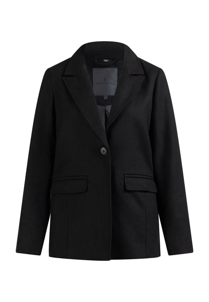 Langer Blazer aus Wollgemisch