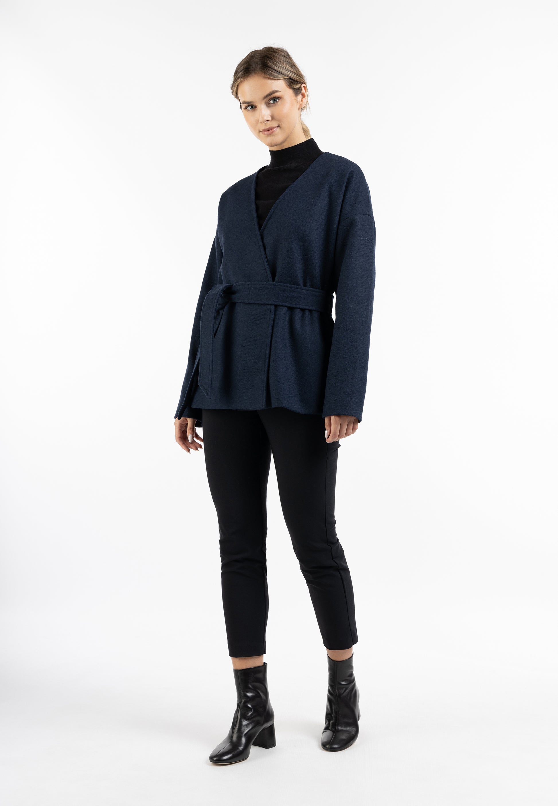 Übergangsjacke aus Wollgemisch