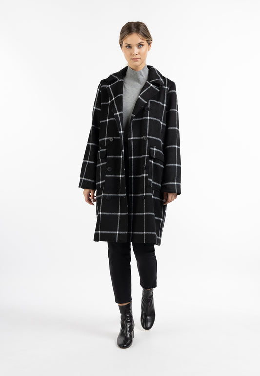 Dreimaster Klassik Women's Transitional Coat Made Of Wool Blend - Schmuddelwedda Shop