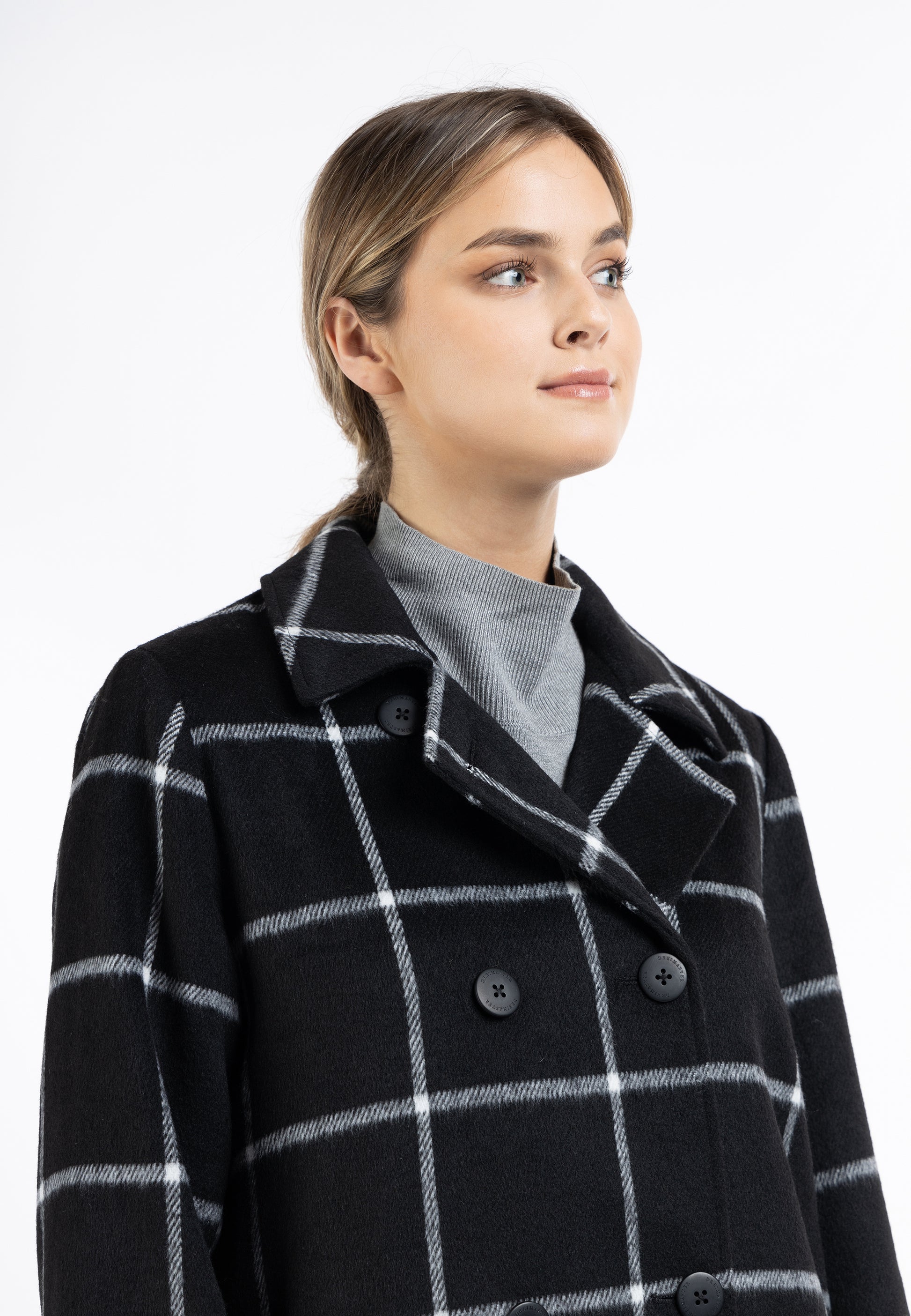 Dreimaster Klassik Women's Transitional Coat Made Of Wool Blend - Schmuddelwedda Shop