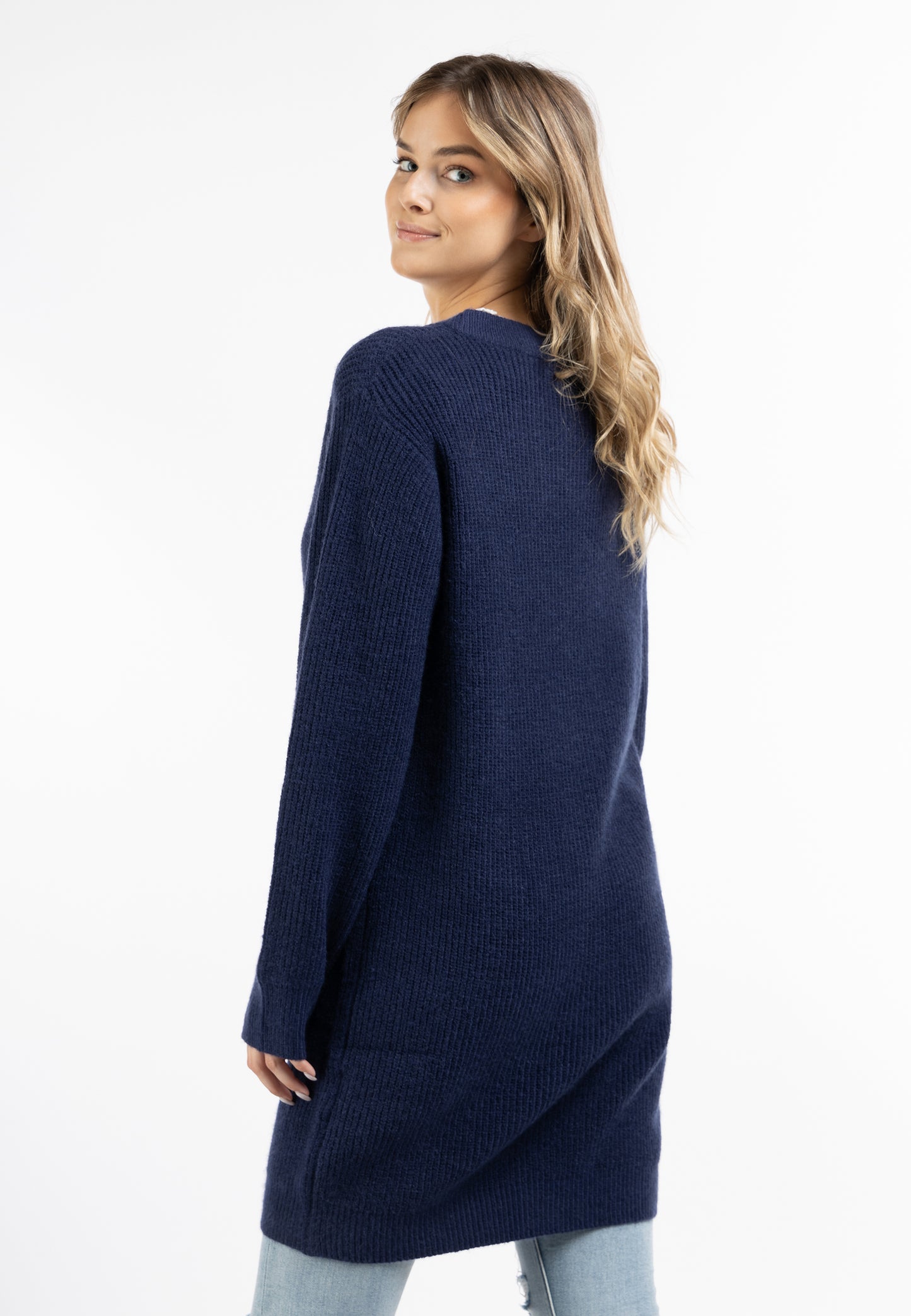 DreiMaster Vintage Damen-Strick-Longcardigan