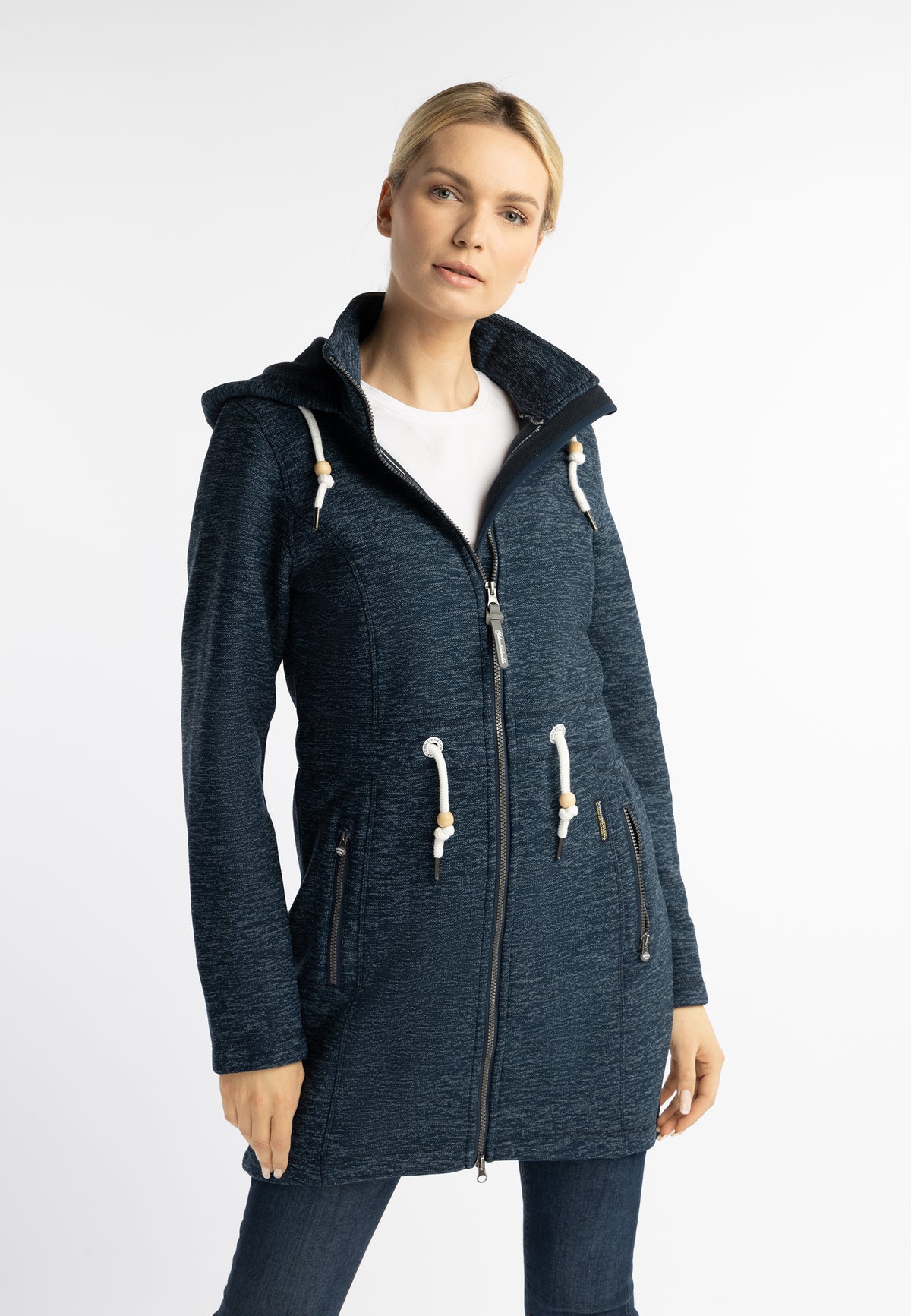 Schmuddelwedda Damen-Strickfleecemantel