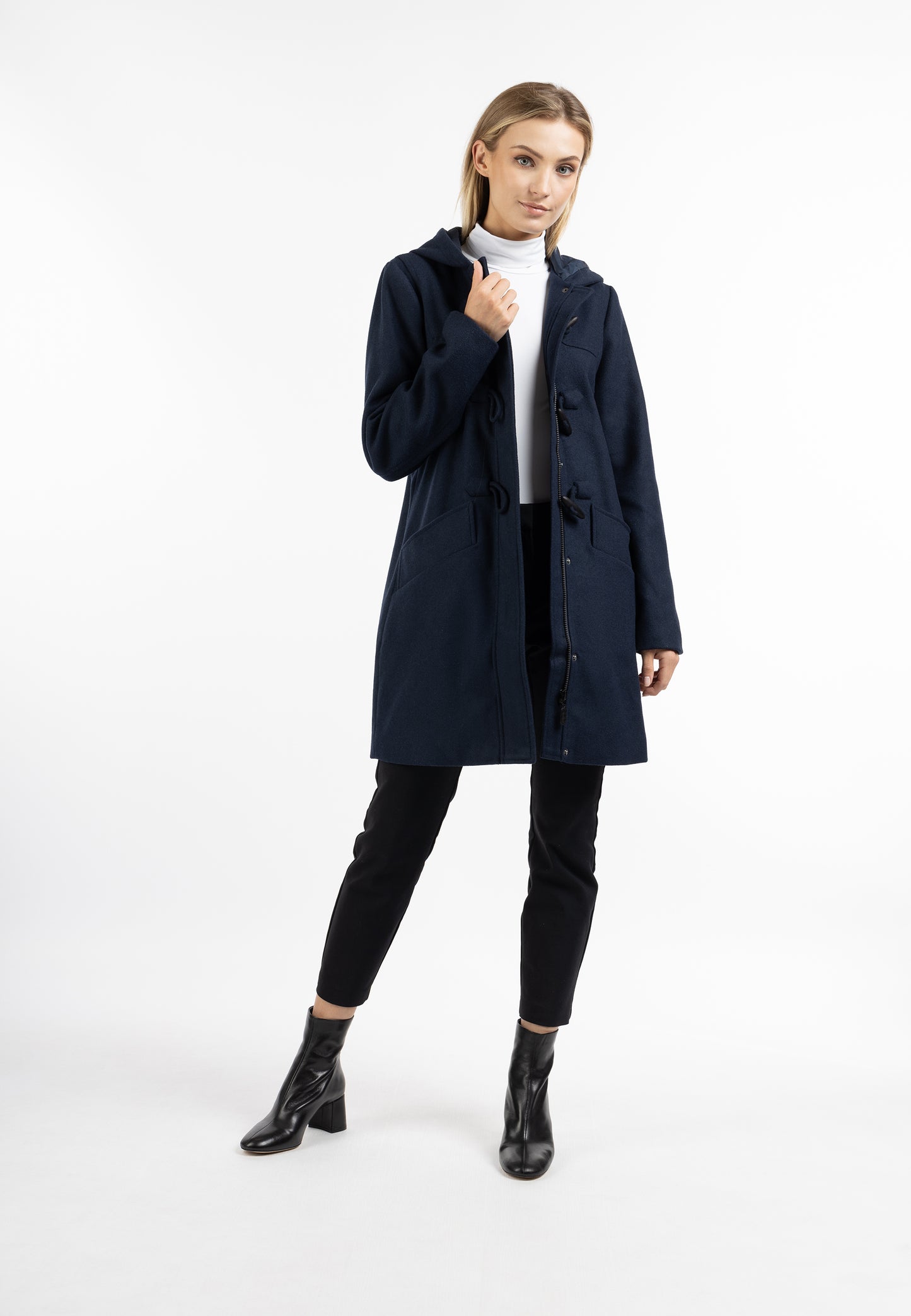 DreiMaster Klassik Women's Wool Blend Duffle Coat