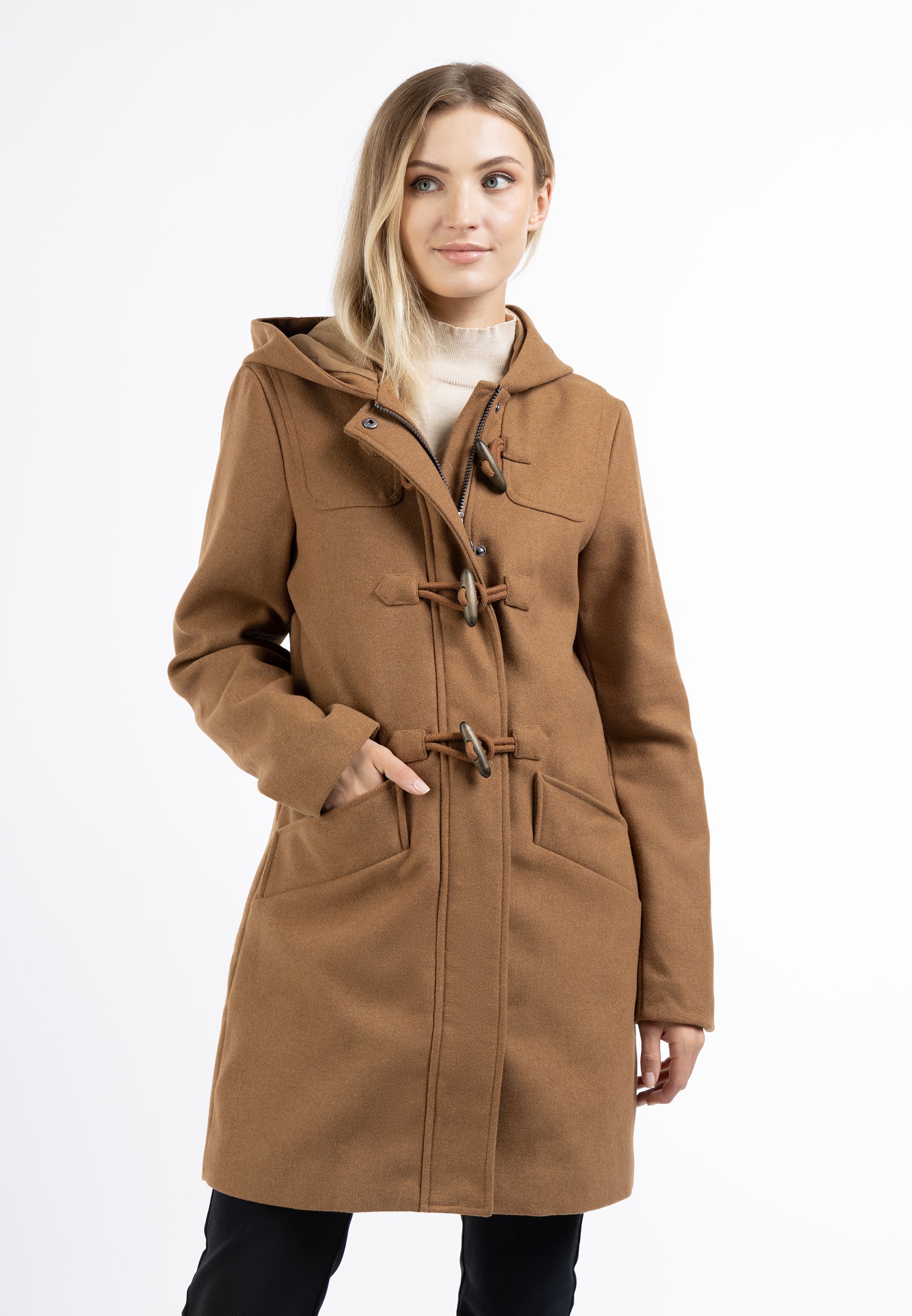 Wool blend duffle coat SCHMUDDELWEDDA – Schmuddelwedda Shop