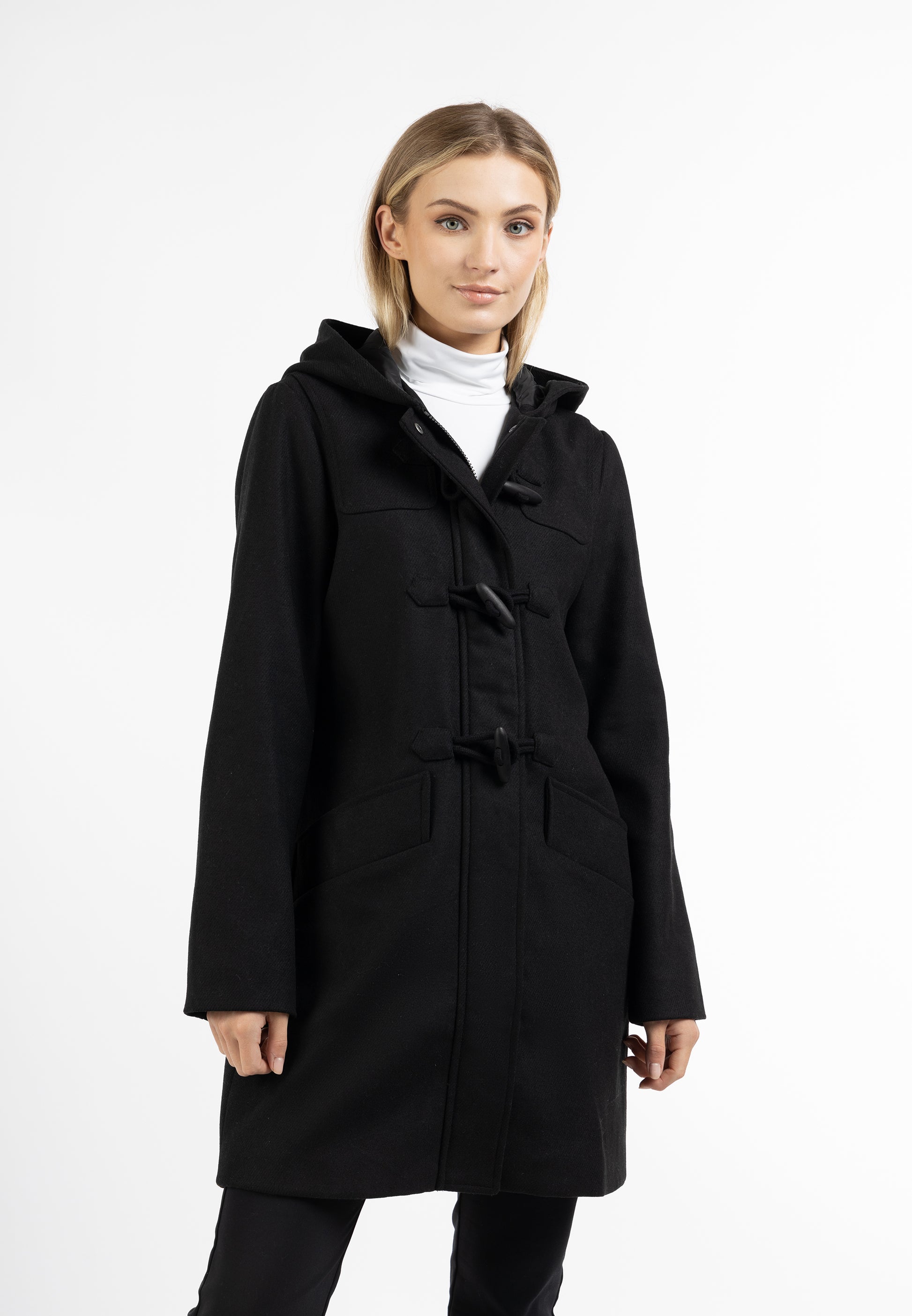 DreiMaster Klassik Women's Wool Blend Duffle Coat - Schmuddelwedda Shop