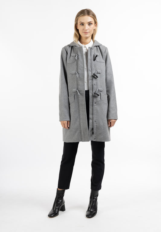 DreiMaster Klassik Damen-Dufflecoat aus Wollgemisch