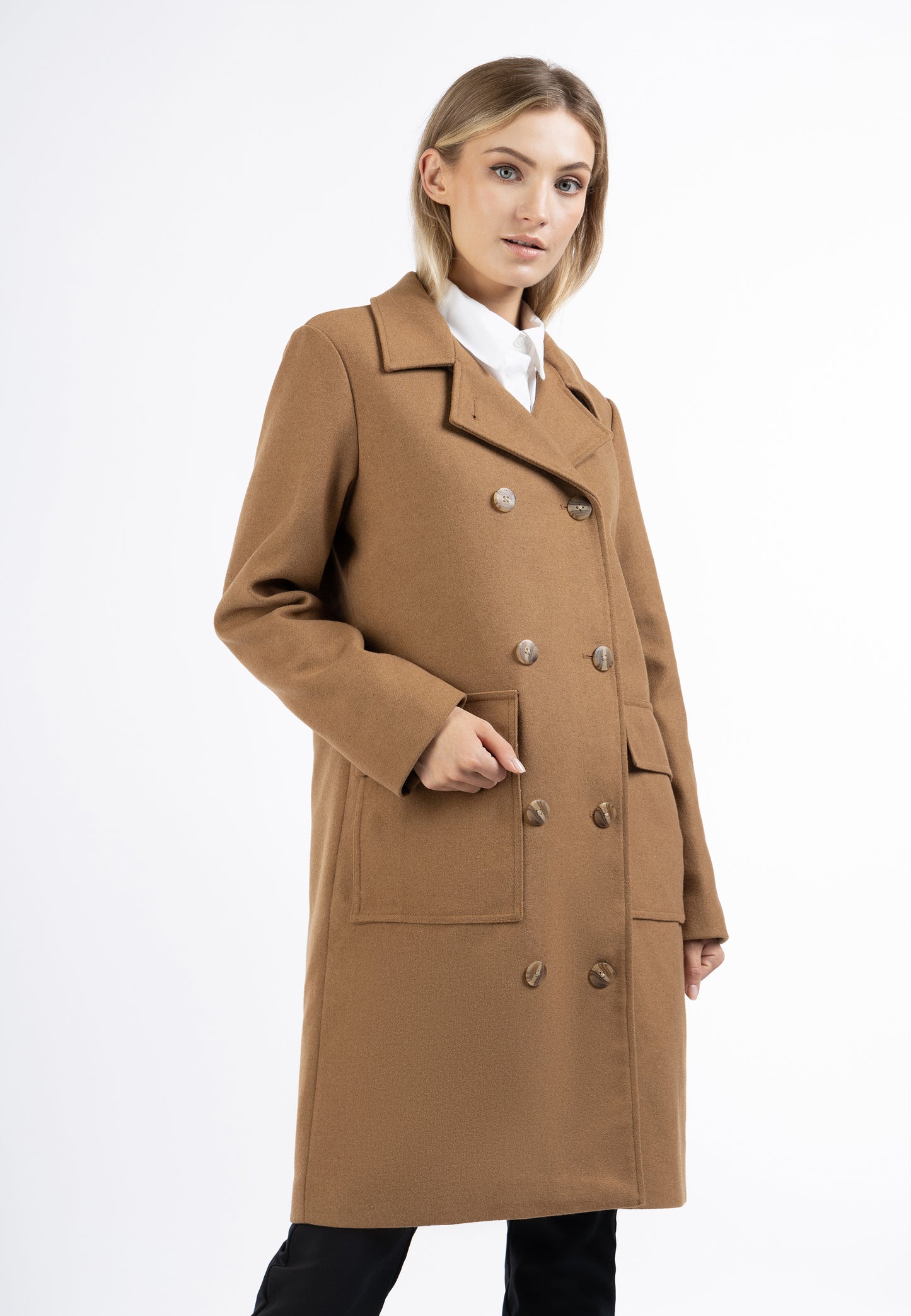 DreiMaster Klassik Women's Transitional Coat Made Of Wool Blend - Schmuddelwedda Shop