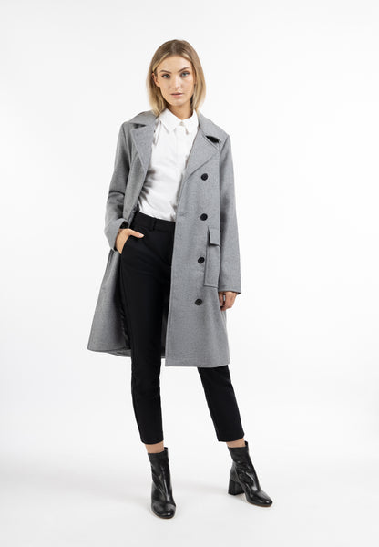 Dreimaster Klassik Women's Transitional Coat Made Of Wool Blend - Schmuddelwedda Shop