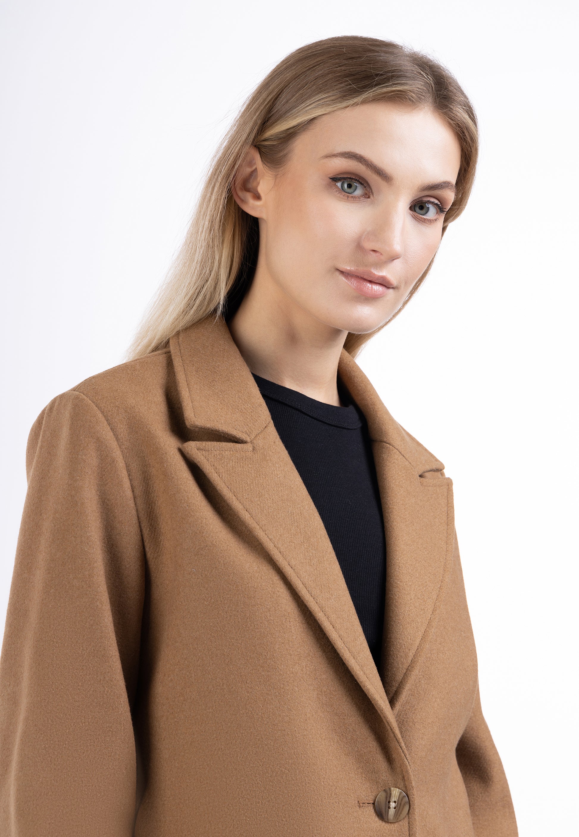 DreiMaster Klassik Women's Long Wool Blend Blazer - Schmuddelwedda Shop