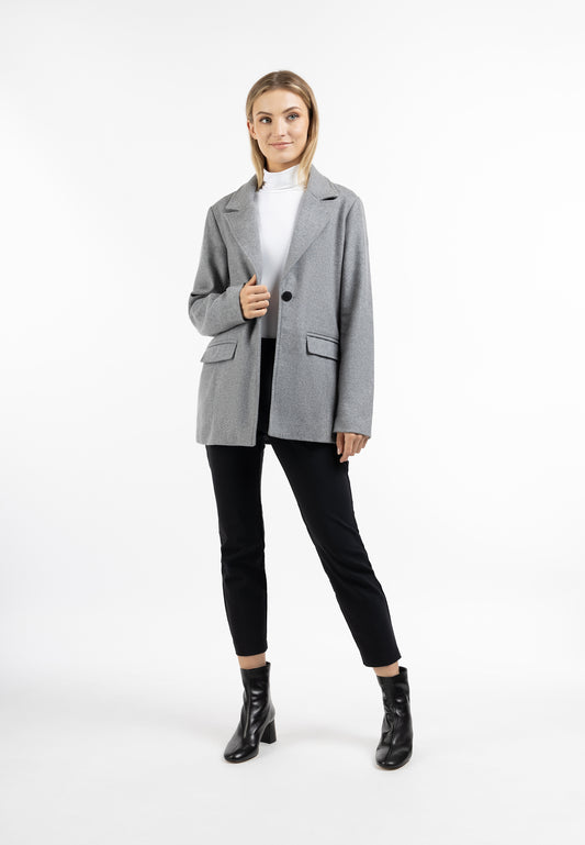 DreiMaster Klassik Women's Long Wool Blend Blazer - Schmuddelwedda Shop