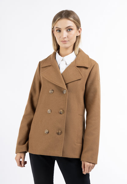 DreiMaster Klassik Women's Transitional Pea Coat Made Of A Wool Blend - Schmuddelwedda Shop