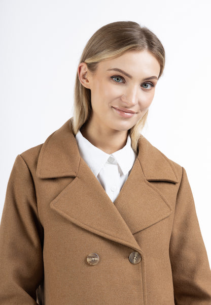 DreiMaster Klassik Women's Transitional Pea Coat Made Of A Wool Blend - Schmuddelwedda Shop