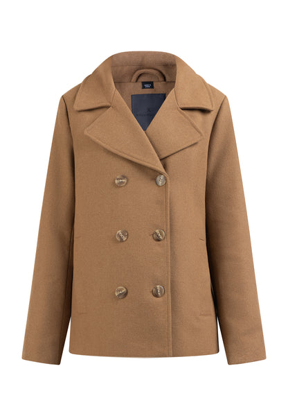 DreiMaster Klassik Women's Transitional Pea Coat Made Of A Wool Blend - Schmuddelwedda Shop