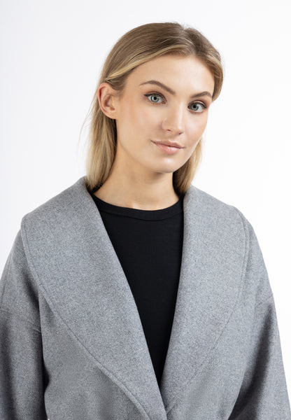 DreiMaster Vintage płaszcz przejściowy damski wykonany z mieszanki wełny