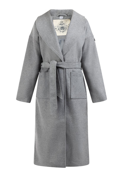 DreiMaster Vintage płaszcz przejściowy damski wykonany z mieszanki wełny