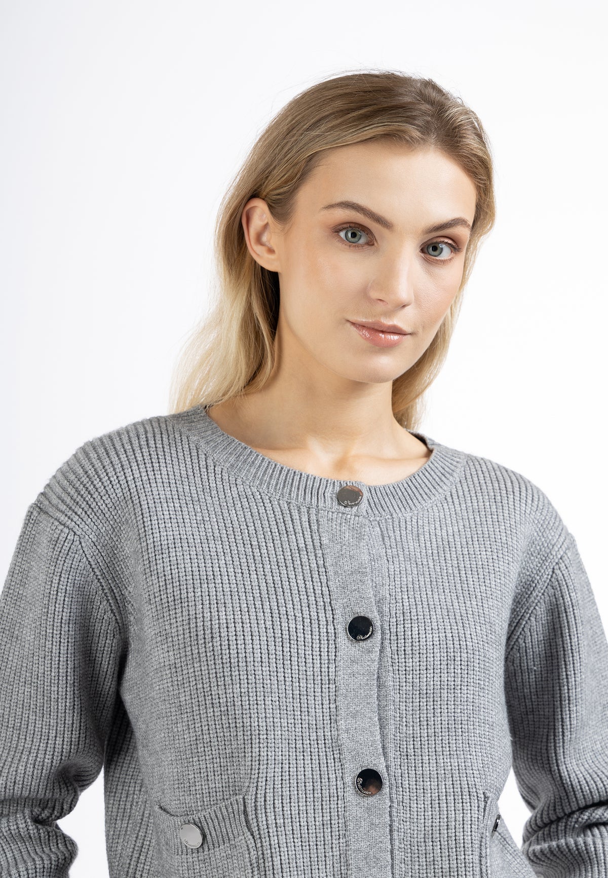 DreiMaster Maritim Damen-Strickjacke mit Knöpfen