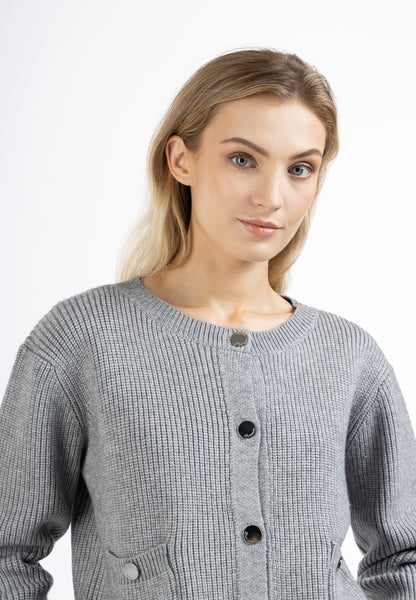 DreiMaster Maritim Damen-Strickjacke mit Knöpfen