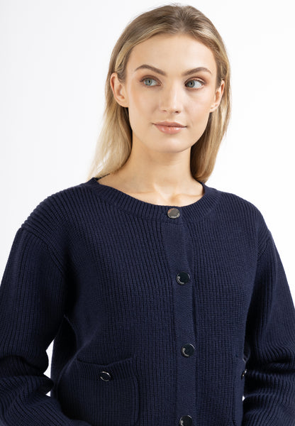 DreiMaster Maritim Damen-Strickjacke mit Knöpfen