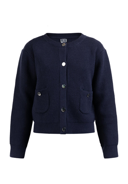 DreiMaster Maritim Damen-Strickjacke mit Knöpfen