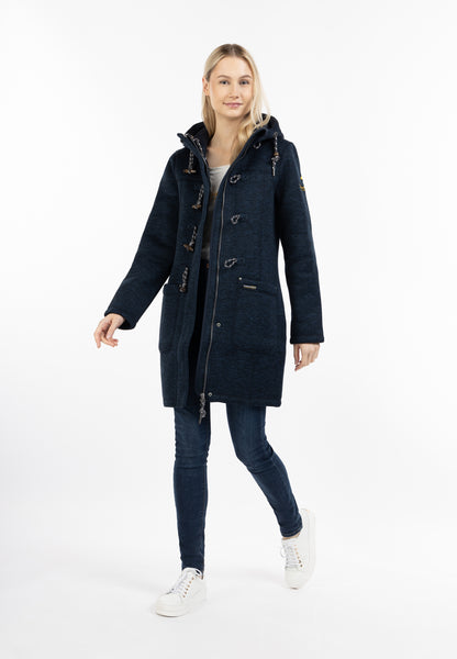 Schmuddelwedda Kobiety Strickfleece-Dufflemantel