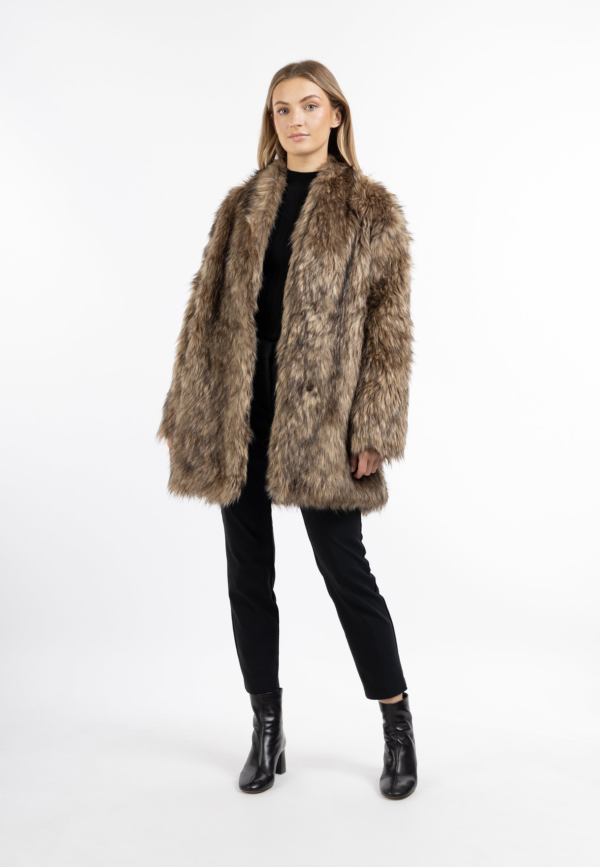 DreiMaster Klassik Women's Faux Fur Coat - Schmuddelwedda Shop