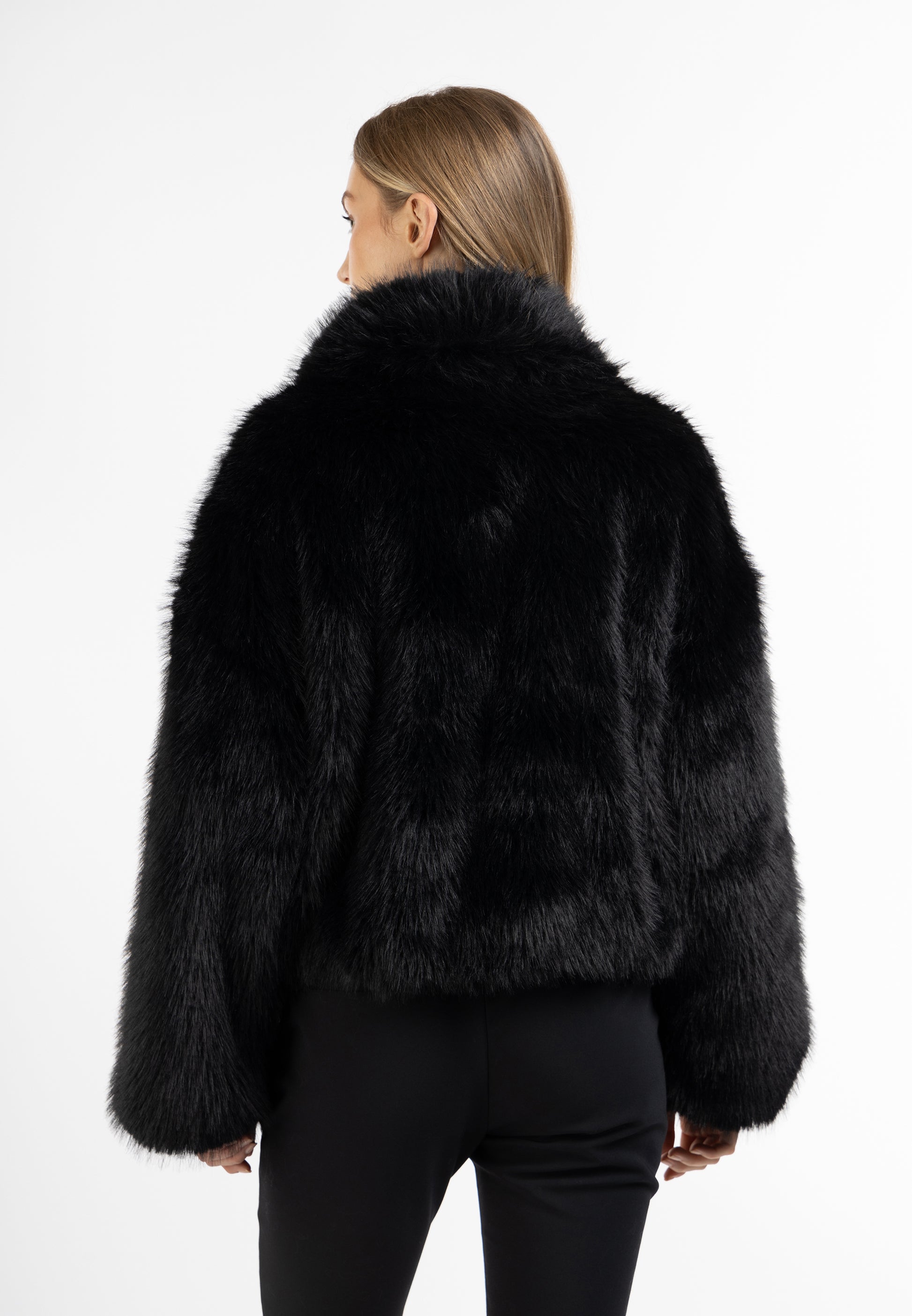 DreiMaster Klassik Damen-Kunstpelzjacke