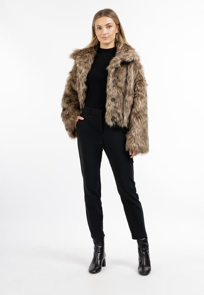 Dreimaster Klassik Women's Faux Fur Jacket - Schmuddelwedda Shop