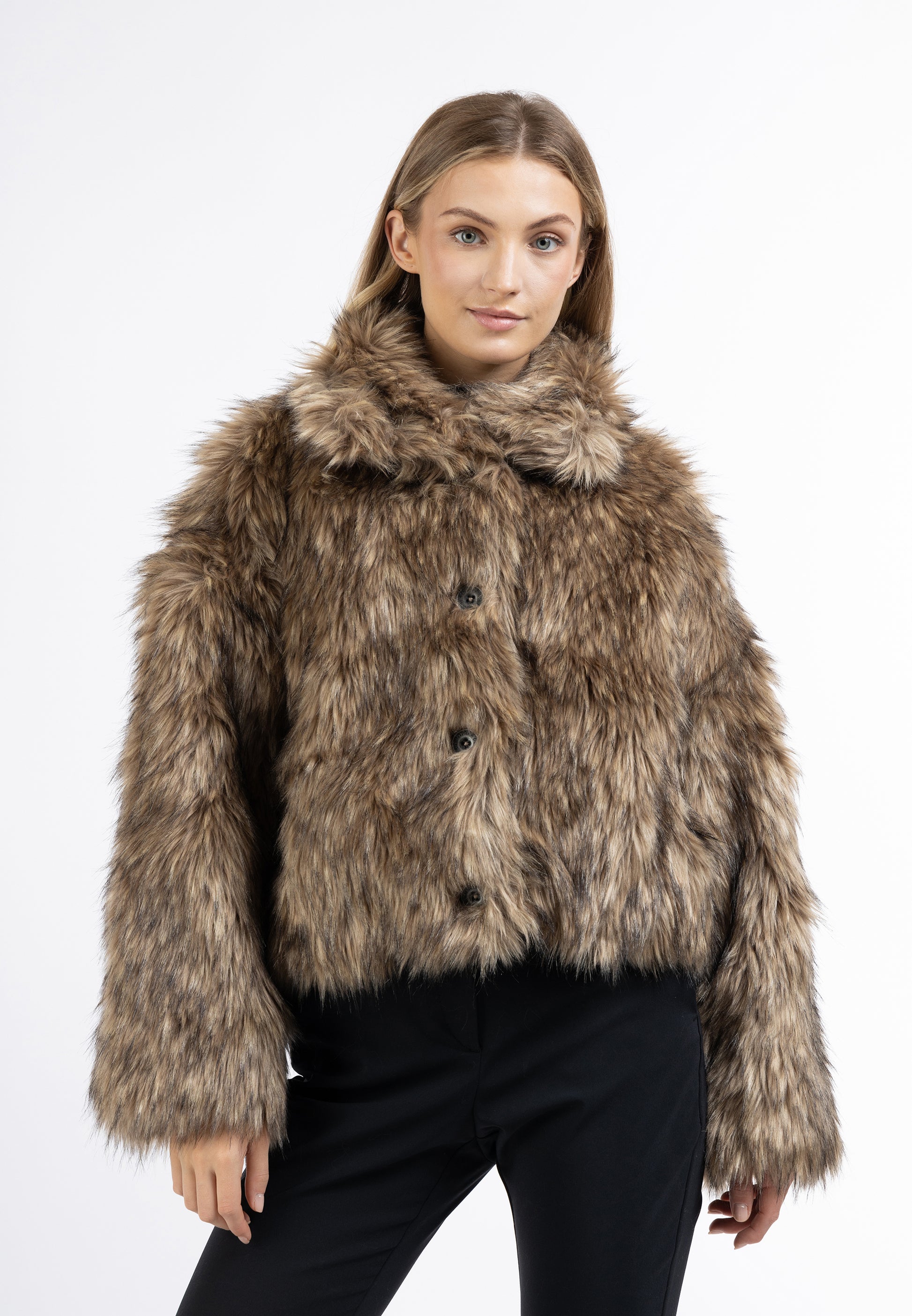 Dreimaster Klassik Women's Faux Fur Jacket - Schmuddelwedda Shop