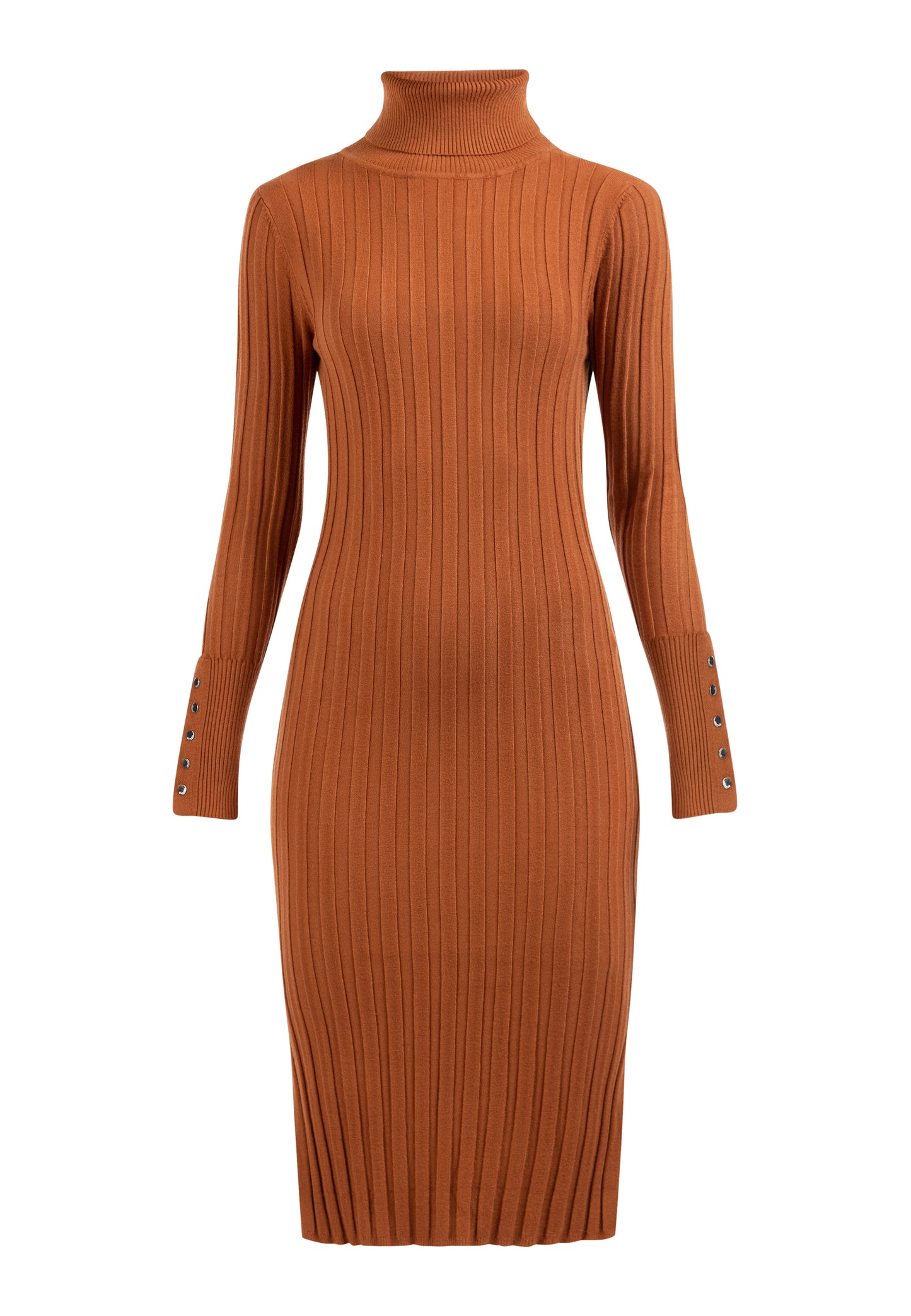 DreiMaster Klassik Women's Knit Long Sleeve Midi Dress