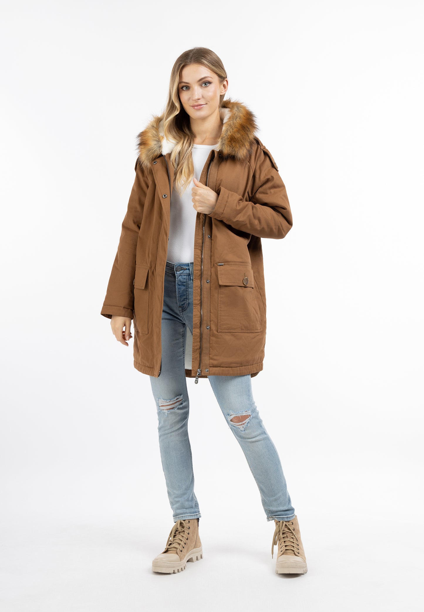 Damska parka zimowa