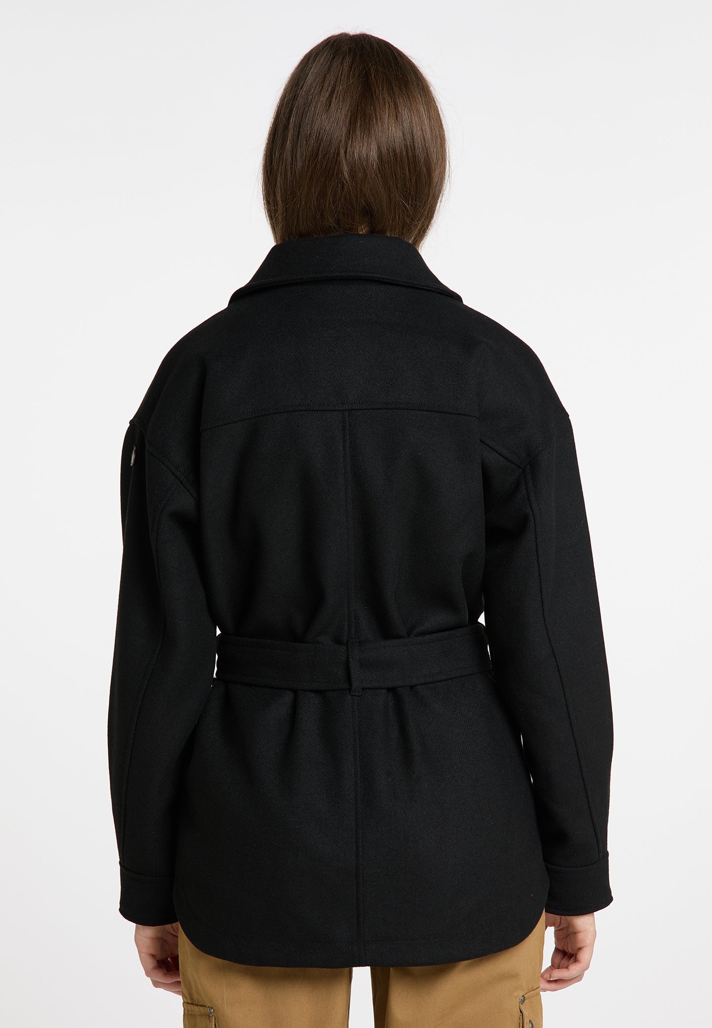 DreiMaster Vintage Damen Übergangsjacke aus einer Wollmischung gefertigt