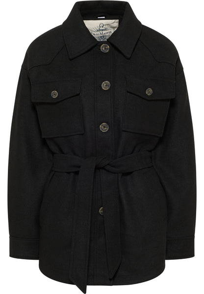 DreiMaster Vintage Damen Übergangsjacke aus einer Wollmischung gefertigt