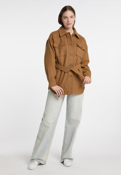 DreiMaster Vintage Damen Übergangsjacke aus einer Wollmischung gefertigt