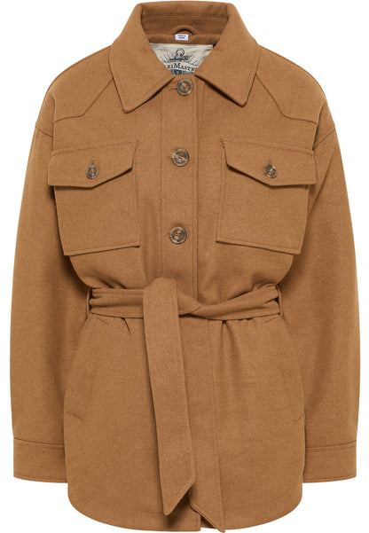 DreiMaster Vintage Damen Übergangsjacke aus einer Wollmischung gefertigt