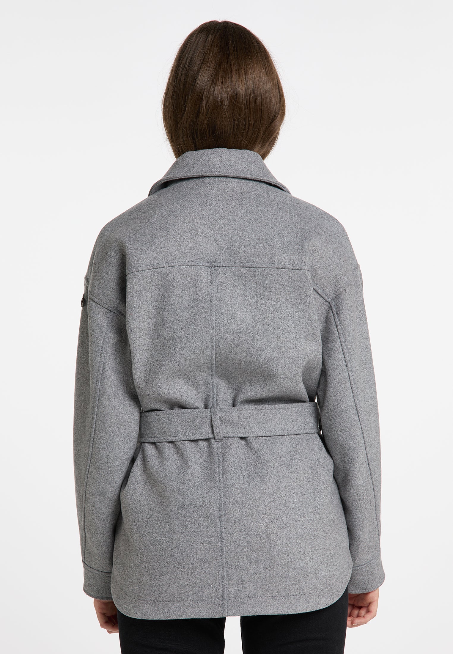 DreiMaster Vintage kurtka przejściowa damska wykonana z mieszanki wełny