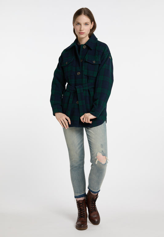 DreiMaster Vintage Damen Übergangsjacke aus einer Wollmischung gefertigt