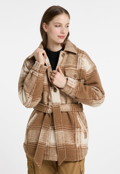 Übergangsjacke im Karo-Muster