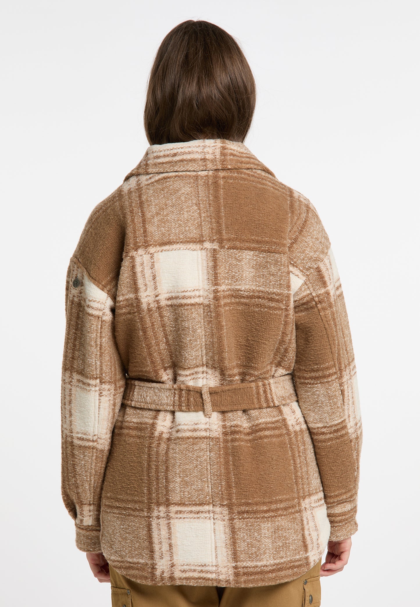 Übergangsjacke im Karo-Muster